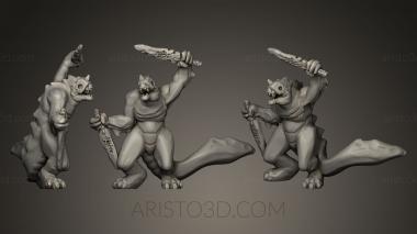Figurines heroes, monsters and demons (STKM_0332) 3D model for CNC machine